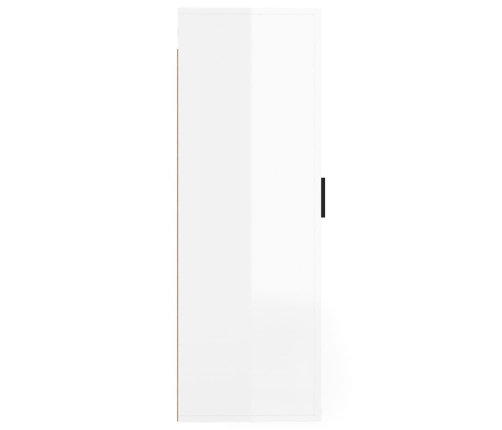 Mueble para TV de pared blanco brillante 40x34,5x100 cm