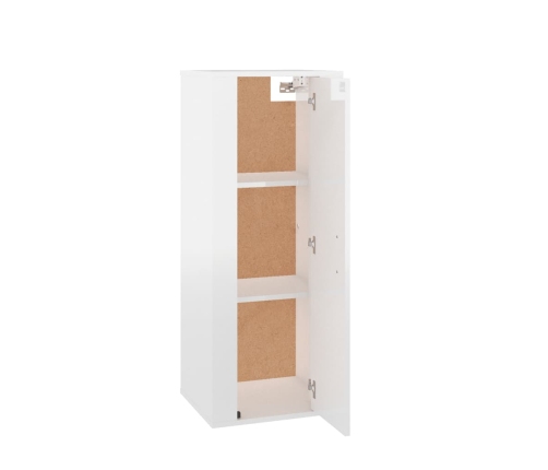 Mueble para TV de pared blanco brillante 40x34,5x100 cm