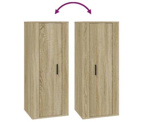 Mueble para TV de pared roble Sonoma 40x34,5x100 cm