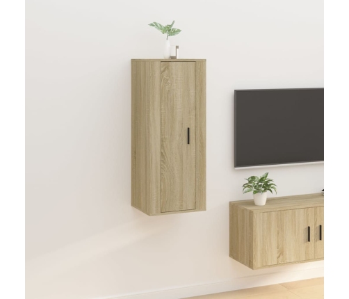 Mueble para TV de pared roble Sonoma 40x34,5x100 cm