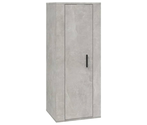 Mueble para TV de pared gris hormigón 40x34,5x100 cm