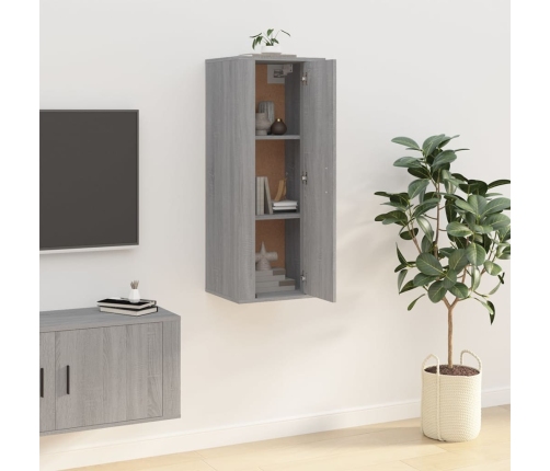 Mueble para TV de pared gris Sonoma 40x34,5x100 cm