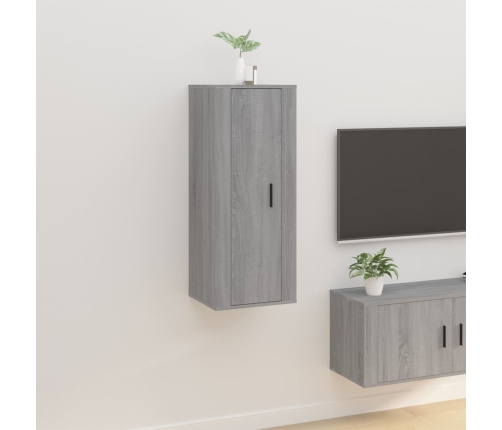 Mueble para TV de pared gris Sonoma 40x34,5x100 cm