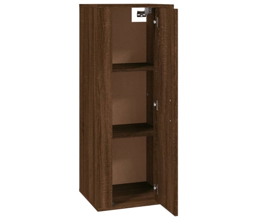 vidaXL Mueble para TV de pared roble marrón 40x34,5x100 cm