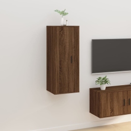 Mueble para TV de pared roble marrón 40x34,5x100 cm