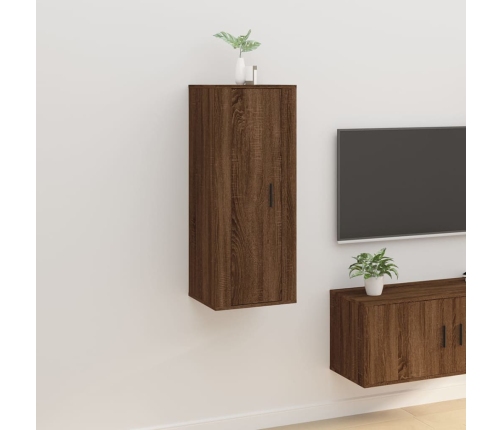 vidaXL Mueble para TV de pared roble marrón 40x34,5x100 cm