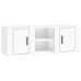 Mueble para TV madera contrachapada blanco 100x31,5x35 cm