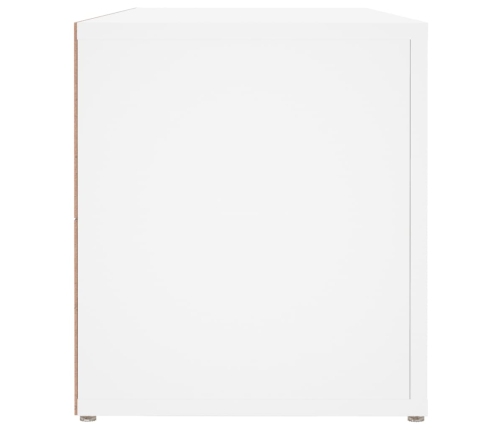 Mueble para TV madera contrachapada blanco 100x31,5x35 cm