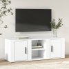 Mueble para TV madera contrachapada blanco 100x31,5x35 cm