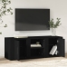 Mueble para TV madera contrachapada negro 100x31,5x35 cm