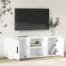 vidaXL Mueble de TV madera contrachapada blanco brillo 100x31,5x35 cm