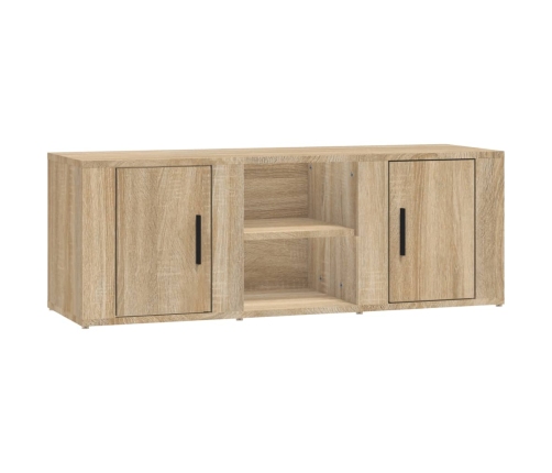 Mueble para TV madera contrachapada roble Sonoma 100x31,5x35 cm