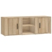 Mueble para TV madera contrachapada roble Sonoma 100x31,5x35 cm