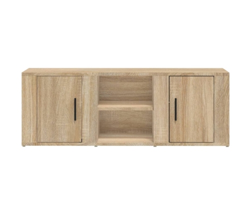 Mueble para TV madera contrachapada roble Sonoma 100x31,5x35 cm