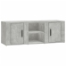 vidaXL Mueble de TV madera contrachapada gris hormigón 100x31,5x35 cm