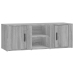 Mueble para TV madera contrachapada gris Sonoma 100x31,5x35 cm