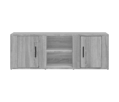 Mueble para TV madera contrachapada gris Sonoma 100x31,5x35 cm