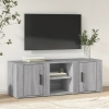 Mueble para TV madera contrachapada gris Sonoma 100x31,5x35 cm