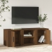 Mueble para TV madera contrachapada marrón roble 100x31,5x35 cm