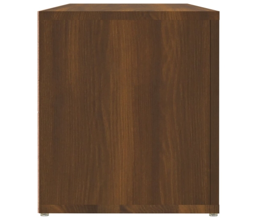 Mueble para TV madera contrachapada marrón roble 100x31,5x35 cm