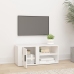 Mueble para TV madera contrachapada blanco 80x31,5x36 cm