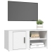 Mueble para TV madera contrachapada blanco 80x31,5x36 cm