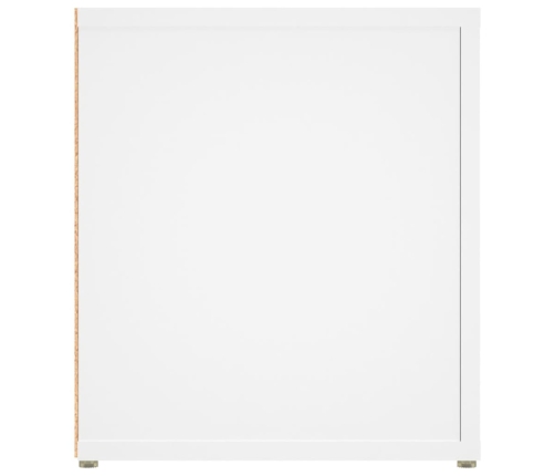 Mueble para TV madera contrachapada blanco 80x31,5x36 cm