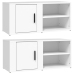 Muebles para TV 2 uds madera contrachapada blanco 80x31,5x36 cm