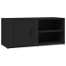 Mueble para TV madera contrachapada negro 80x31,5x36 cm