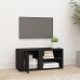 Mueble para TV madera contrachapada negro 80x31,5x36 cm