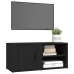 Mueble para TV madera contrachapada negro 80x31,5x36 cm