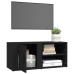 Mueble para TV madera contrachapada negro 80x31,5x36 cm