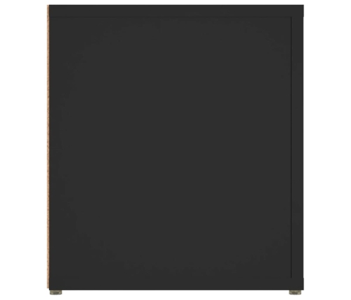 Mueble para TV madera contrachapada negro 80x31,5x36 cm