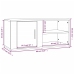 Muebles para TV 2 uds madera blanco brillo 80x31,5x36 cm