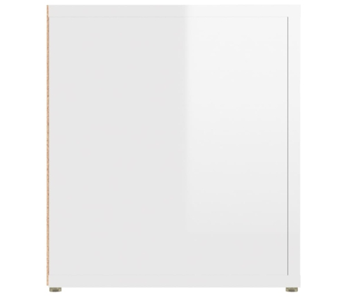 Muebles para TV 2 uds madera blanco brillo 80x31,5x36 cm