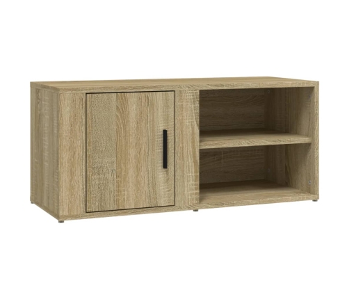 Mueble para TV madera contrachapada roble Sonoma 80x31,5x36 cm