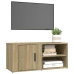 Mueble para TV madera contrachapada roble Sonoma 80x31,5x36 cm