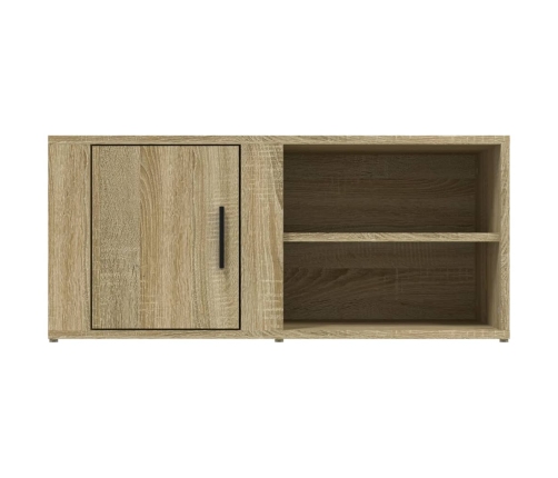 Mueble para TV madera contrachapada roble Sonoma 80x31,5x36 cm