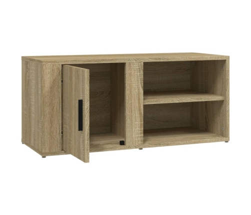 Mueble para TV madera contrachapada roble Sonoma 80x31,5x36 cm