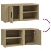 Mueble para TV madera contrachapada roble Sonoma 80x31,5x36 cm