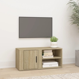 Mueble para TV madera contrachapada roble Sonoma 80x31,5x36 cm