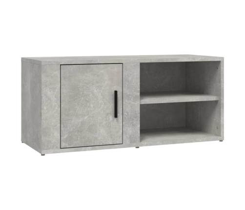 vidaXL Mueble para TV madera contrachapada gris hormigón 80x31,5x36 cm