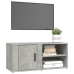 vidaXL Mueble para TV madera contrachapada gris hormigón 80x31,5x36 cm