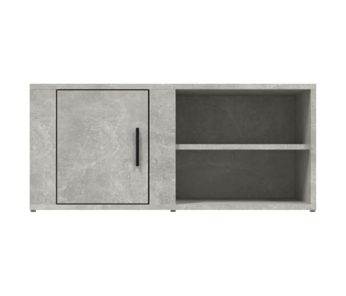 vidaXL Mueble para TV madera contrachapada gris hormigón 80x31,5x36 cm