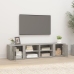 Mueble TV 2 uds madera contrachapada gris hormigón 80x31,5x36cm