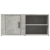 Mueble TV 2 uds madera contrachapada gris hormigón 80x31,5x36cm