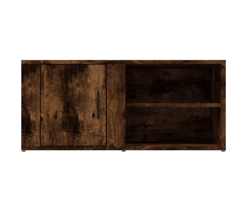 Mueble para TV madera contrachapada roble ahumado 80x31,5x36 cm