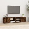 vidaXL Mueble TV 2 uds madera contrachapada roble ahumado 80x31,5x36cm