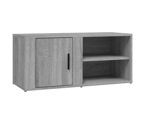 Mueble para TV madera contrachapada gris Sonoma 80x31,5x36 cm