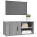 Mueble para TV madera contrachapada gris Sonoma 80x31,5x36 cm